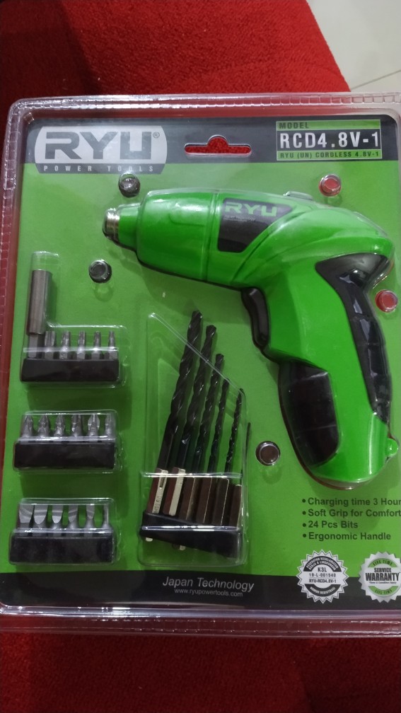 Ryu Bor Tangan Baterai Cordless 4.8 Volt Rcd 4.8v-1  Ryu