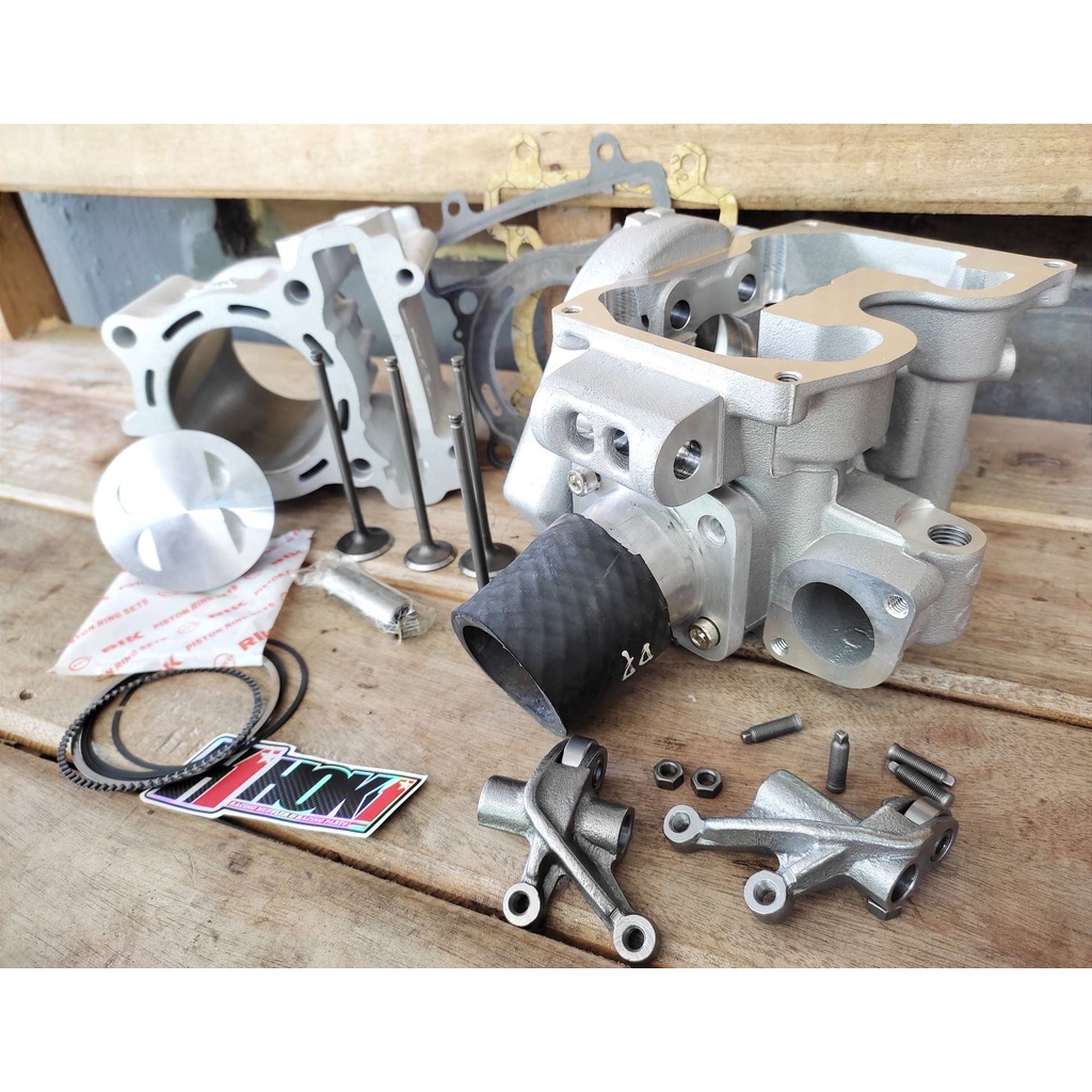 Paket Bore Up Boreup Cylinder Silinder Blok Block Super Head Mx King Jupiter Mx Njmx Vixion R15 Xabr