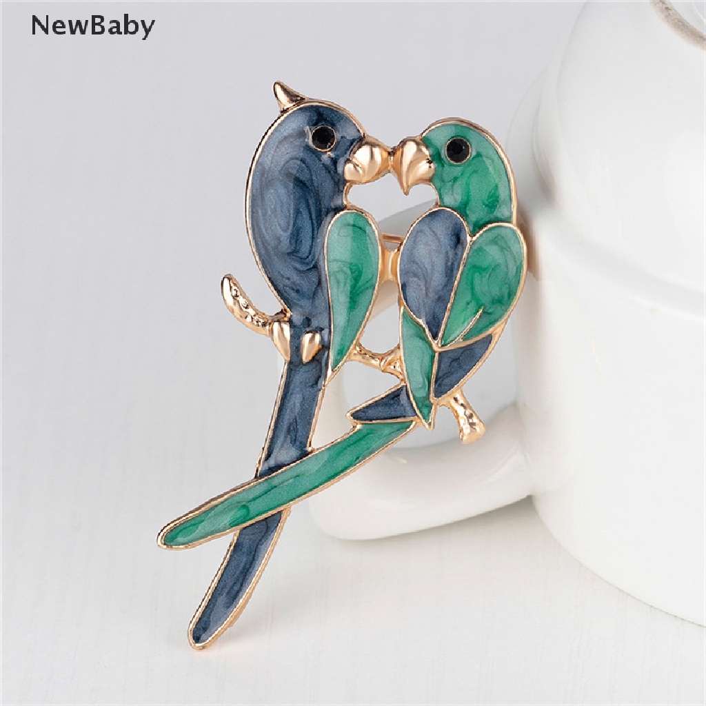 Newbaby Bros Pin Lapis Emas Desain Hewan Natal Aksesoris Wanita