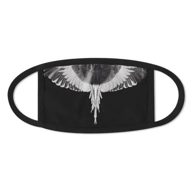 Marcelo Burlon Wings Mask Black/White 100% Authentic