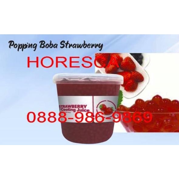 

Popping boba 3.2kg Strawberry Import Taiwan | Minuman