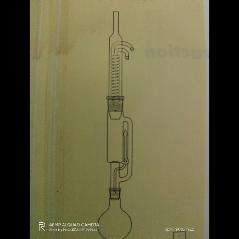 soxhlet extractor  500ml pyrex / soxhlet extraktor  500  ml pyrex lab glassware