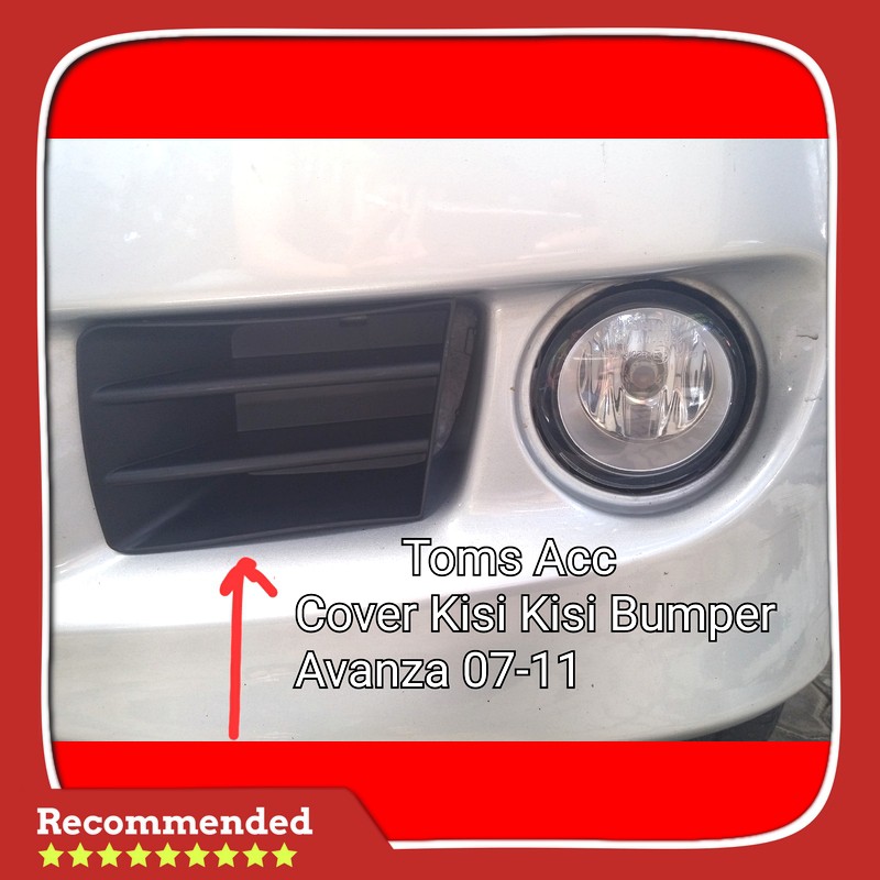 sparepart cover bumper depan kisi kisi mobil toyota avanza / xenia vvti 2007 2008 2009 2010 2011 ori