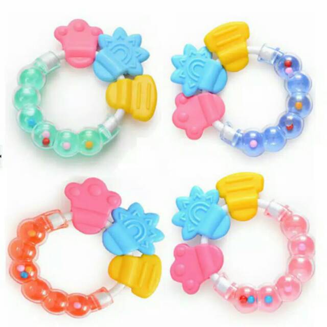 Ball Teether Import Gigitan Bayi Rattle