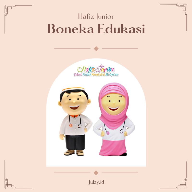 julay.id | al qalam hafiz junior profesi dokter | boneka edukatif edukasi mainan anak  perempuan lak