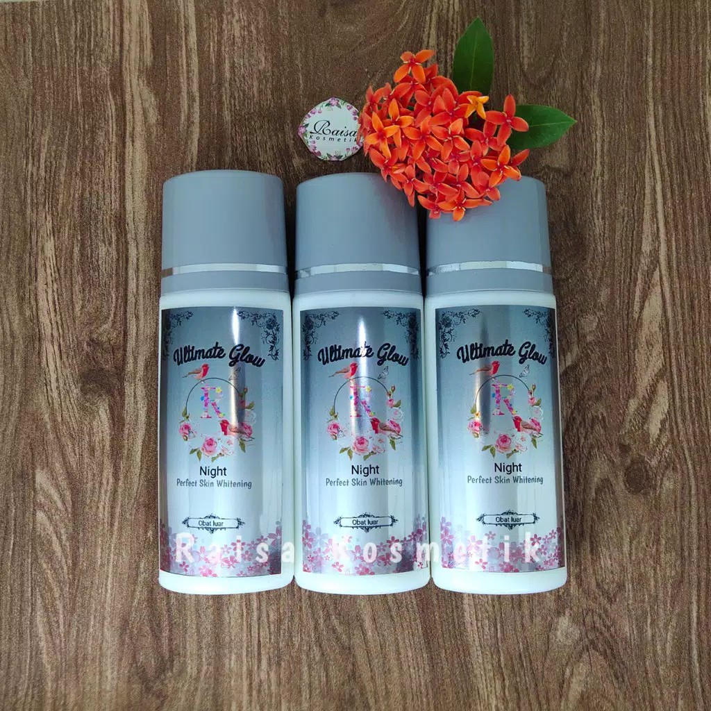 [ ORIGINAL ] ULTIMATE GLOW 7X DOSIS NIGHT EXTRA DOSIS HB LOTION WHITENING PEMUTIH BADAN