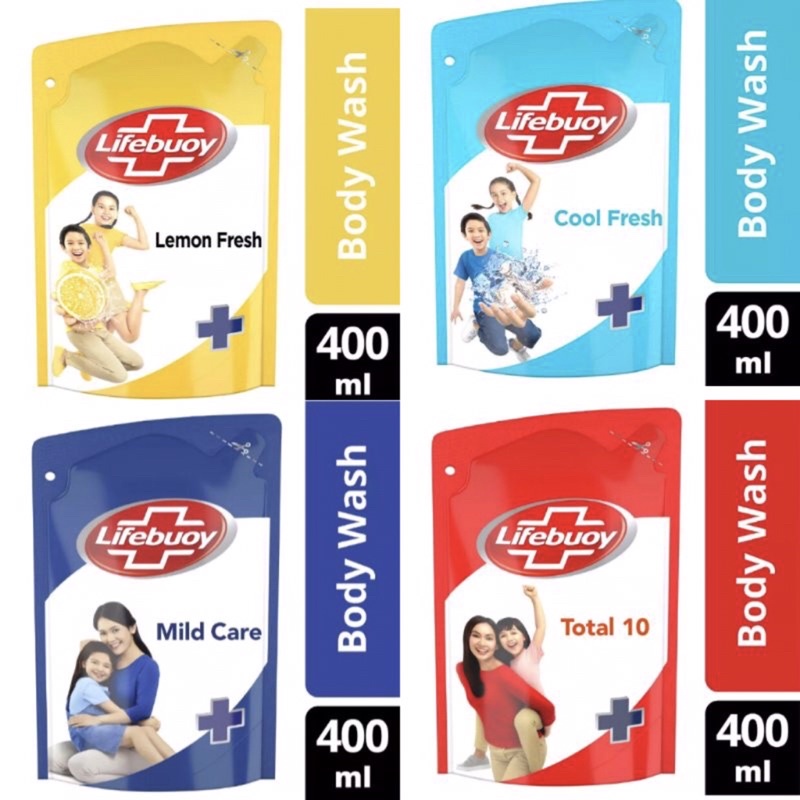 Lifebuoy Body wash Refil 400ml ORIGINAL-BPOM