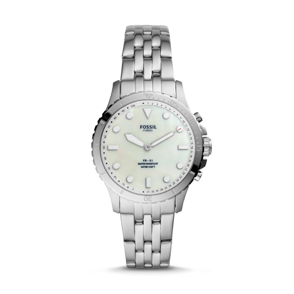 Fossil Hybrid Smartwatch Gen 5 Fb-01 Stainless Steel Jam Wanita - FTW5072