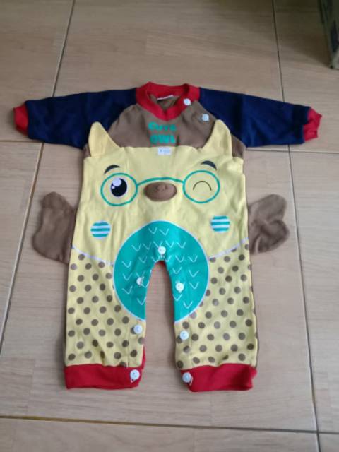 Jumper bayi / kodok bayi panjang 0 - 6 bulan