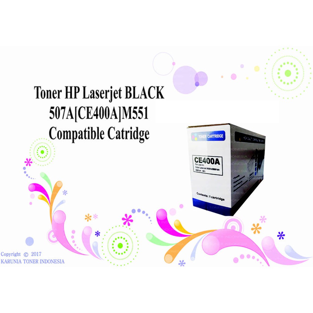 Cartridge Compatible Toner For Printer HP LaserJet BLACK 507A CE400A 500 M551 MFP M575f