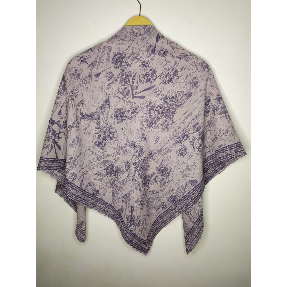 [ Promo COD ] Jilbab Motif, Kerudung Voal Motif Premium , Jilbab Segiempat Art , Hijab Square Diskon-B034