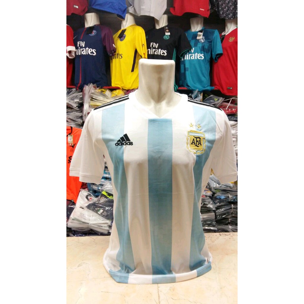 Jersey Argentina Home  18 Grade Ori Terbaik