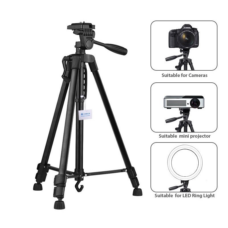 TRIPOD 3366 RINGLIGHT KAMERA HP LIVE STREAMING 1.5METER