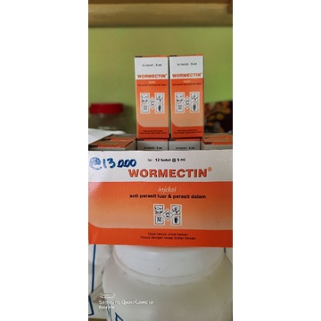 wormectin 5ml obat kudis gatal koreng kutu pada kambing