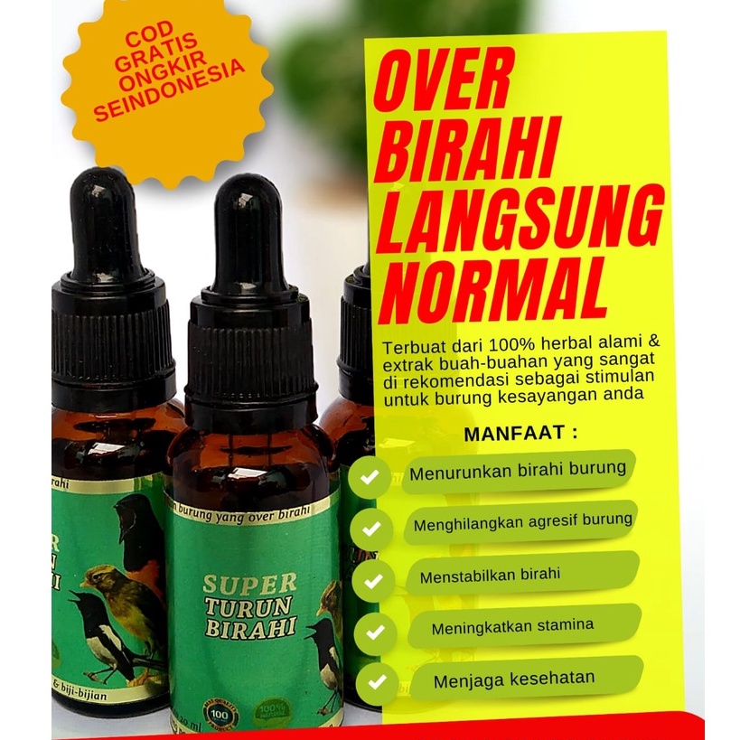 super turun birahi burung obat penurun over birahi burung