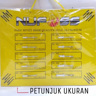 Jual Paku Rivet Ukuran 4mm X 11mm - Paku Rivet 540 - Paku Rivet Ukuran ...