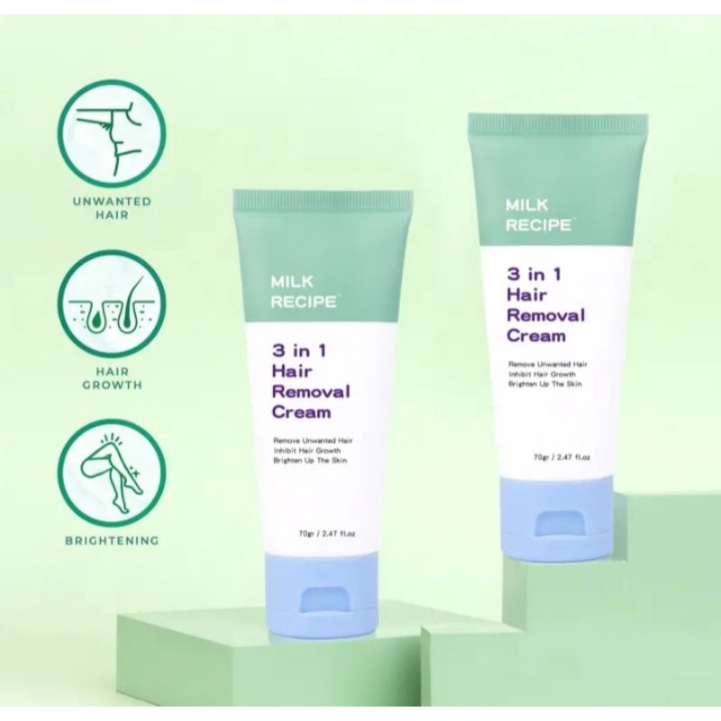 BPOM Milk recipe 3 in 1 Cream Hair removal Original