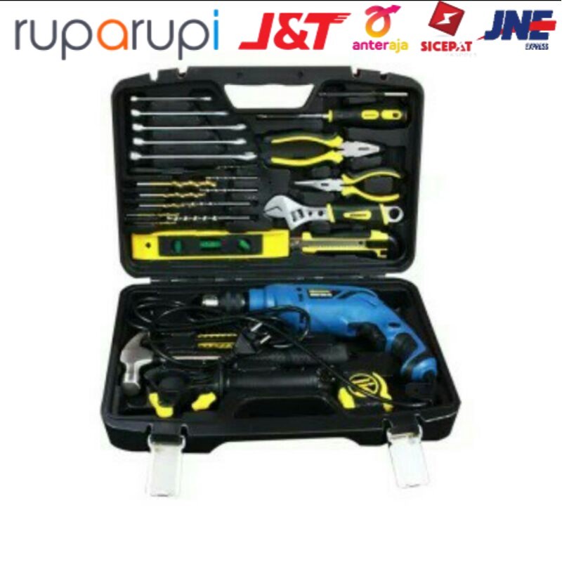 Krisbow Set Bor Listrik Beton 600 W 37 Pcs