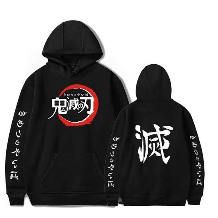 Sweater Katun Pria Grosir Keren - Kanji Hoodie Katun