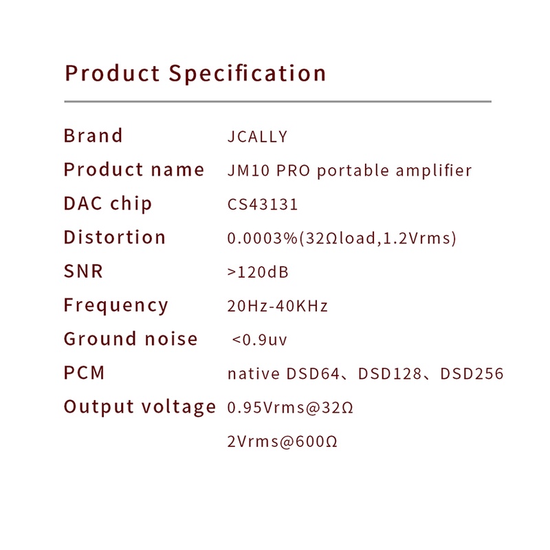 Jcally Jm10 pro Dac Amplifier Hifi Decoding Cs43131 Dsd256 Usb Tipe C Ke 3.5mm 600ohm Untuk Android Ios Dc03