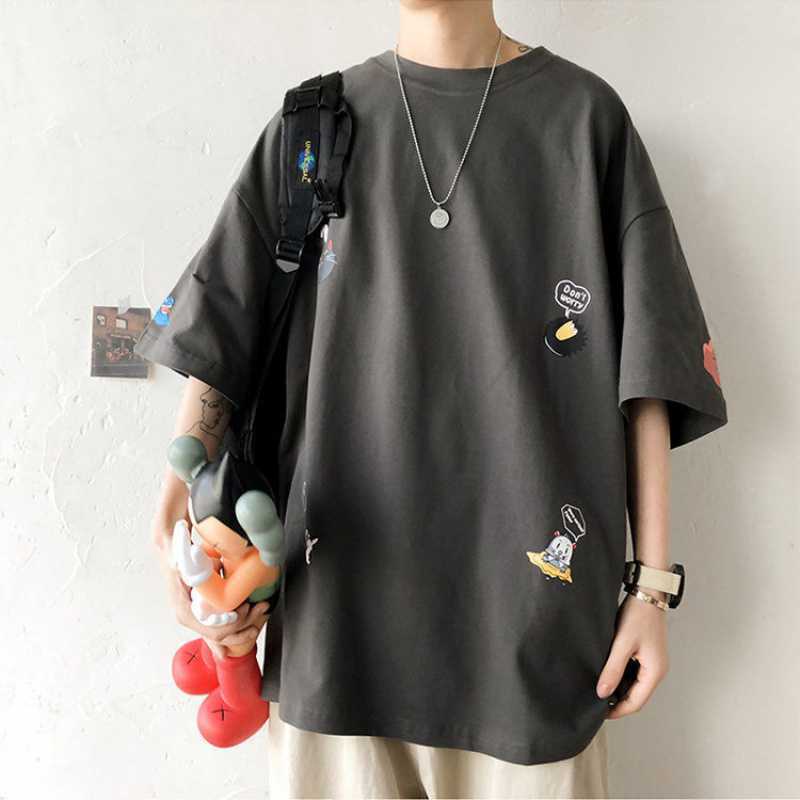 T-SHIRT100% KATUN IMPORT OVERSIZED FASHION PRINTING KATUN 100% IMPOT!! KASUAL || T-SHIRT KOREA STYLE NEW|!!!