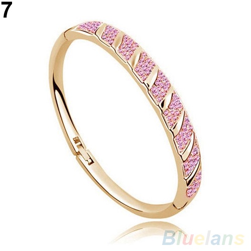 Hu Hu Hu Hu Hu Alat Bantu Pasang Kacamata♡ Gelang Bangle Slim Hias Berlian Imitasi Untuk Pengantin Wanita