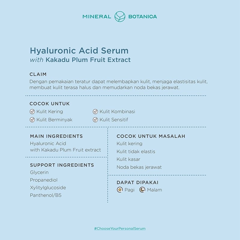 Mineral Botanica Hyaluronic Acid Serum with Kakadu Plum Fruit Extract