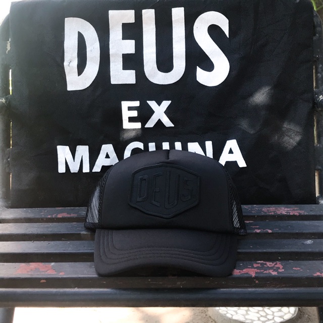 Topi Deus Ex Machina Trucker Babyland Full Black 100% Original Resmi