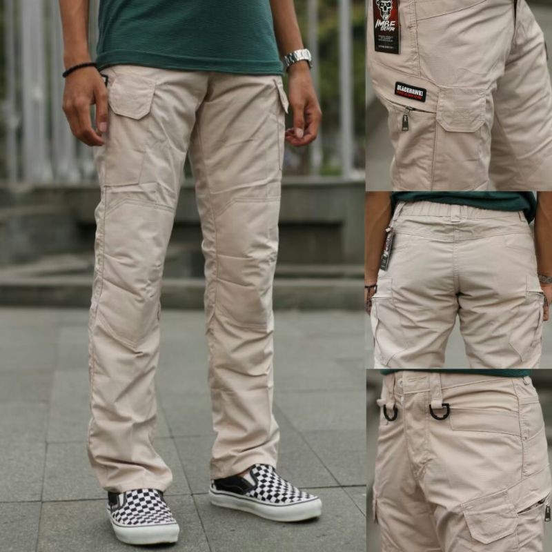 [SIAP KIRIM] CELANA PRIA BLACKHAWK TACTICAL ORIGINAL PANJANG HITAM PDL CARGO LORENG GURUN
