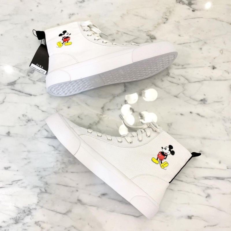 zaraa 308 mickey top sneakers