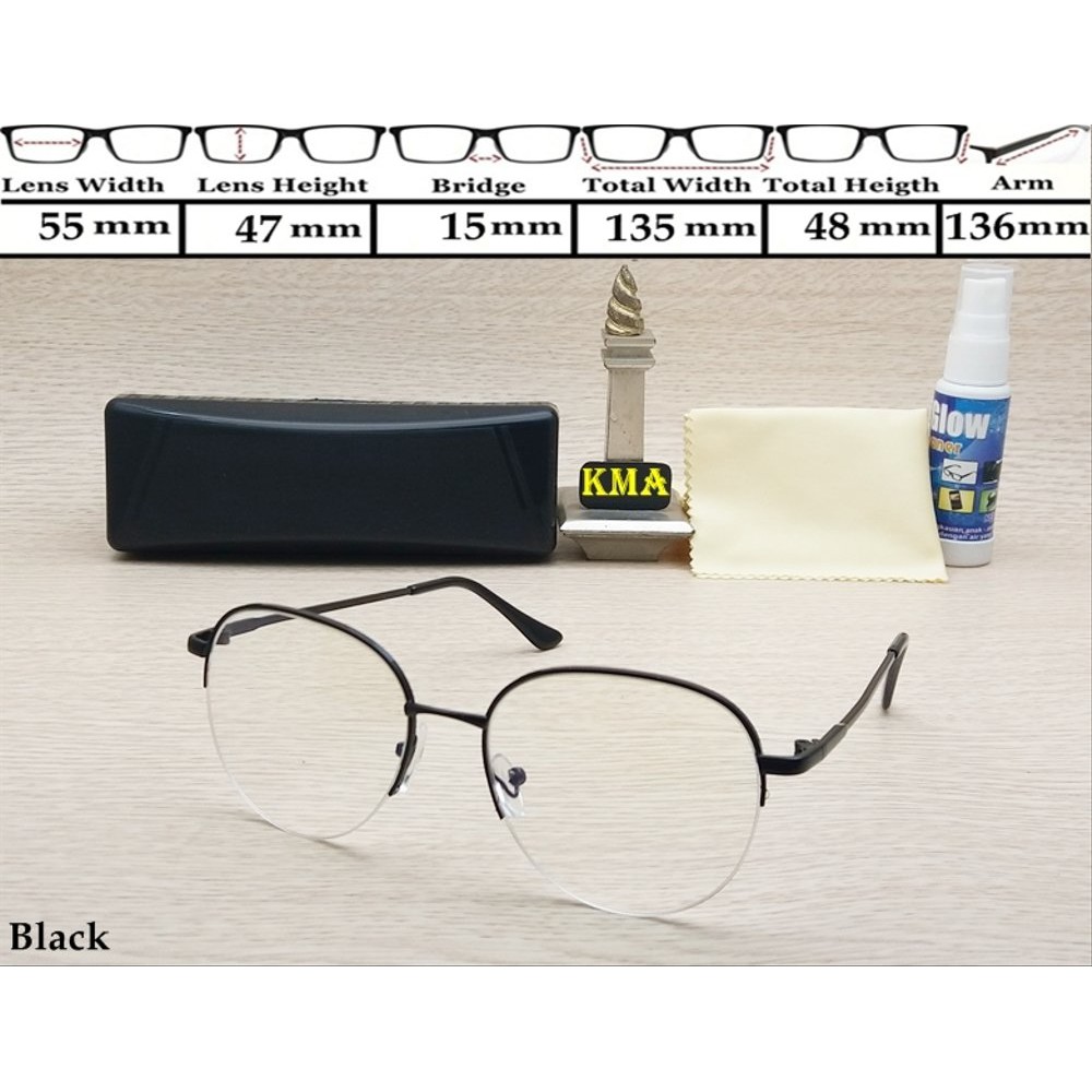 kacamata minus frame kacamata korea kacamata minus korea frame minus  kacamata half frame 04 Murah