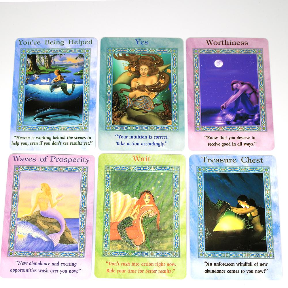 【 ELEGANT 】 Magical Mermaids and Dolphin Board Game Kartu Tarot 44-Card Inspire Dreams