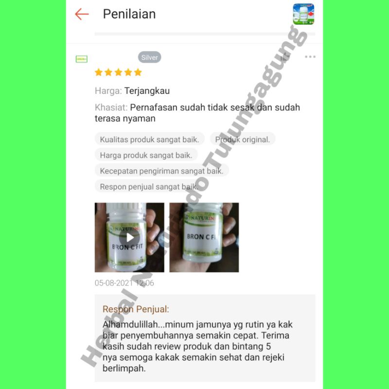 Obat Sesak Nafas Obat Asma Obat TBC Gurah Dahak Paru Obat Herbal Ampuh Bron C Fit Naturindo-8