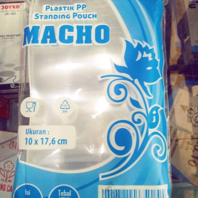 Standing pouch klip berdiri 10x17,6