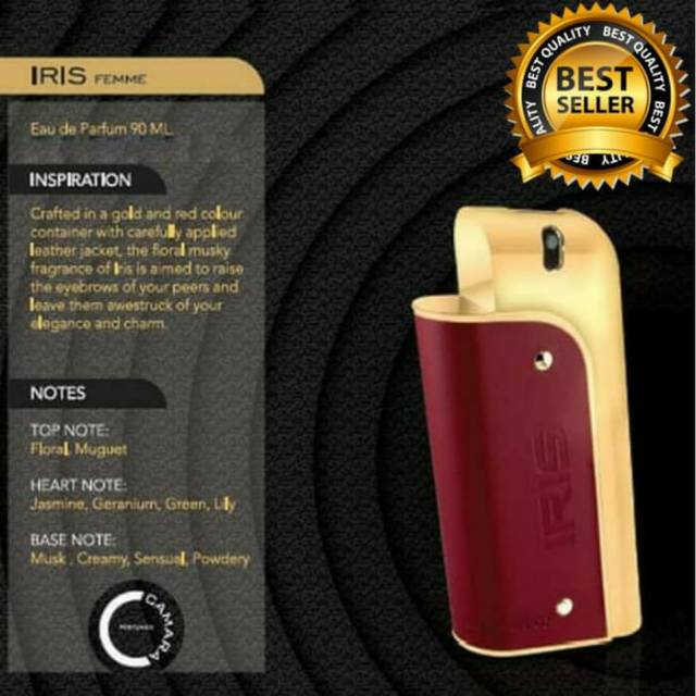Parfum Original Camara Iris Parfum Wanita Edp 90 ml