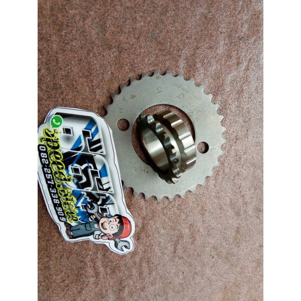 timing sentrik gigi kamprat kenteng atas bawah set gl pro cdi series 100 cb original import taiwan