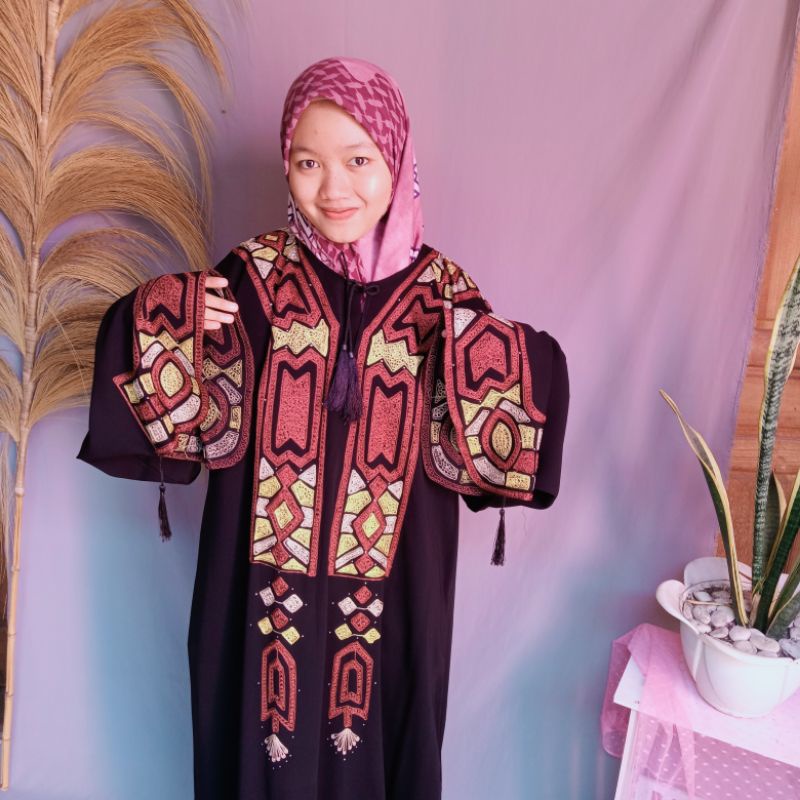 abaya sholat Arab ETNIK L