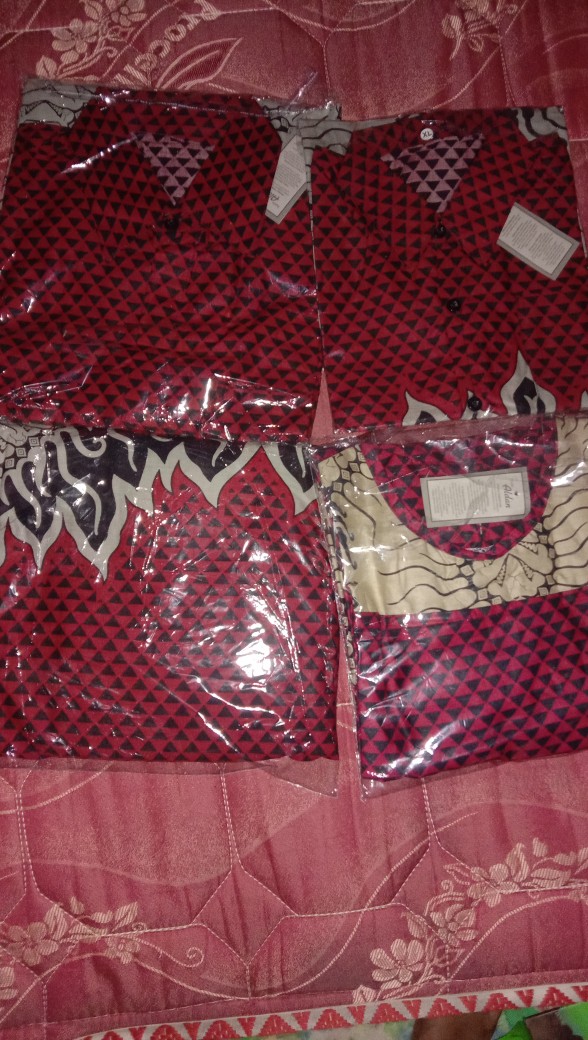 Maura Couple Sania Ruffle Batik Couple Keluarga Motif Mowoabang