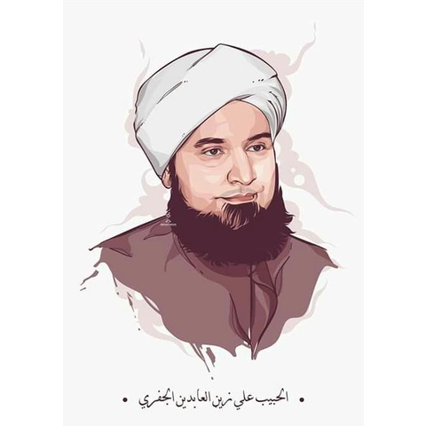 HIASAN DINDING , POSTER HABIB , FOTO HABIB ALI AL JUFRI , POSTER ISLAMI , POSTER ULAMA