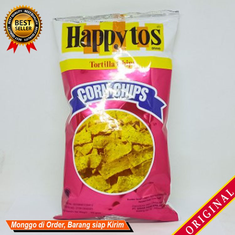 

Jajanan Snack camilan keluarga Sajian bekal menyenangkan HAPPYTOS CORN CHIPS 160g