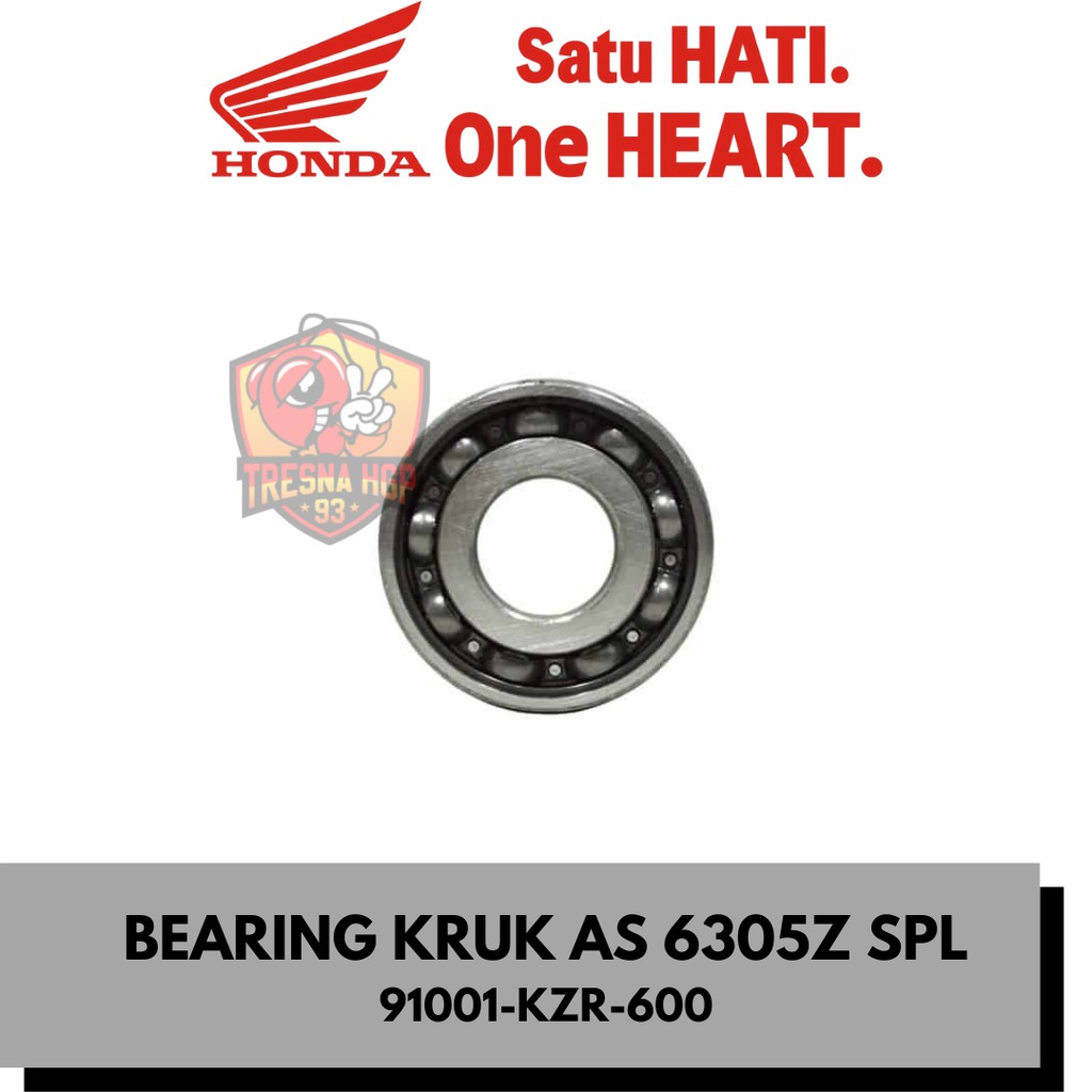 91001-KZR-600 BEARING KRUK AS 6305Z SPL VARIO 125 FI ORIGNAL | BEARING BALL RADIAL 6305Z SPL 91001KZ