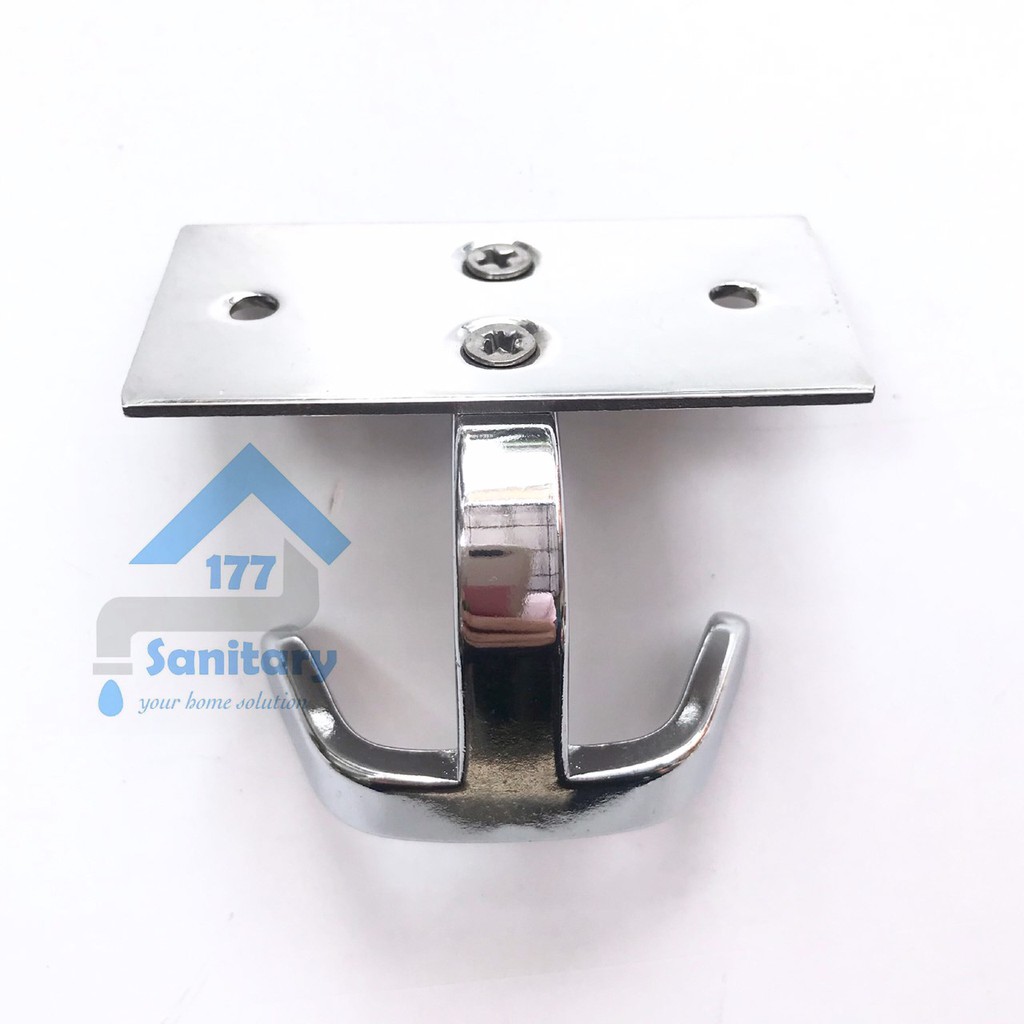 Gantungan Baju 2 Kait Murah Fio F8601- Kapstok Hook Hanger Cantolan Baju stainless Fiorentino /E43