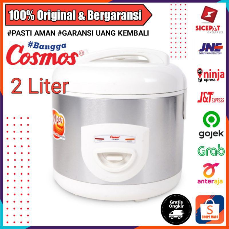 MEJIKOM COSMOS PENANAK NASI RICE COOKER 2 LITER MEJICOM PENGHANGAT MAJICOM RESKUKER MAGIC COM 2