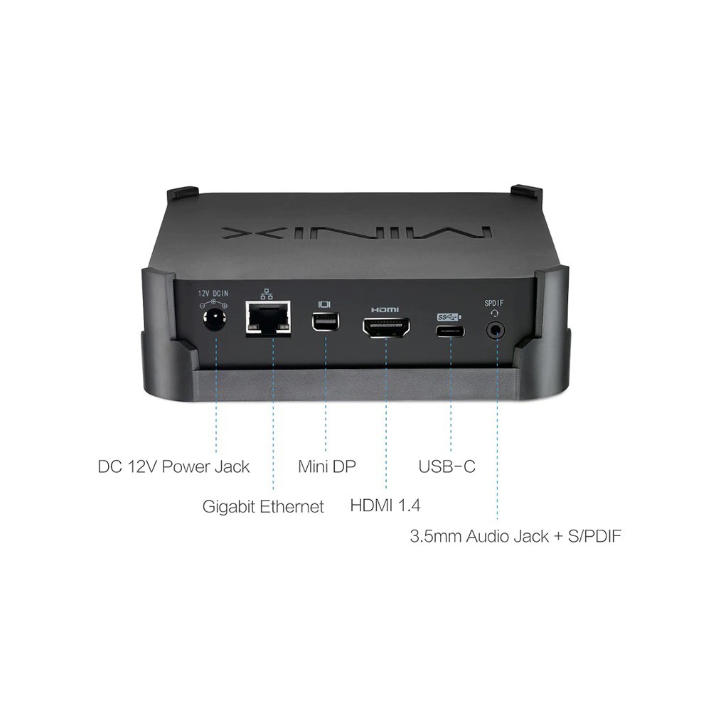 MINIX N42C-4 PLUS Mini PC - Intel N4200 RAM 4GB ROM 64GB - Windows 10 - MINI PC 4GB/64GB Expandable