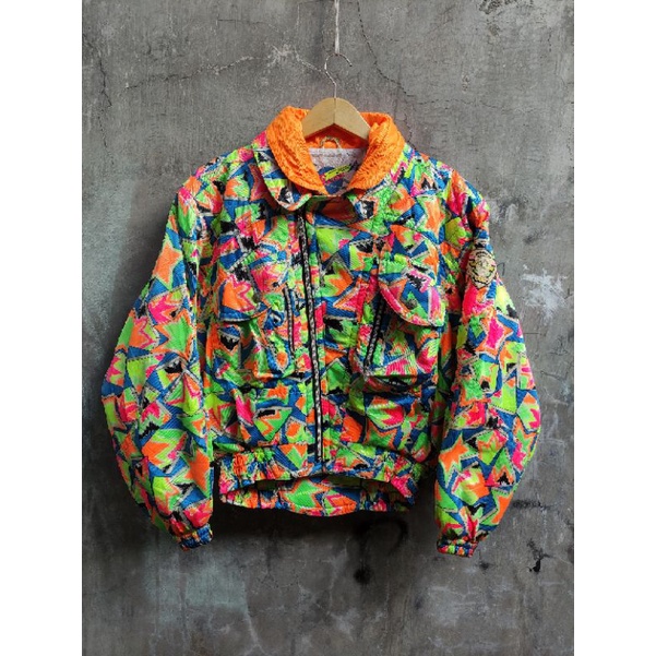 Bomber Ski full Color Vintage Second Jaket Bekas