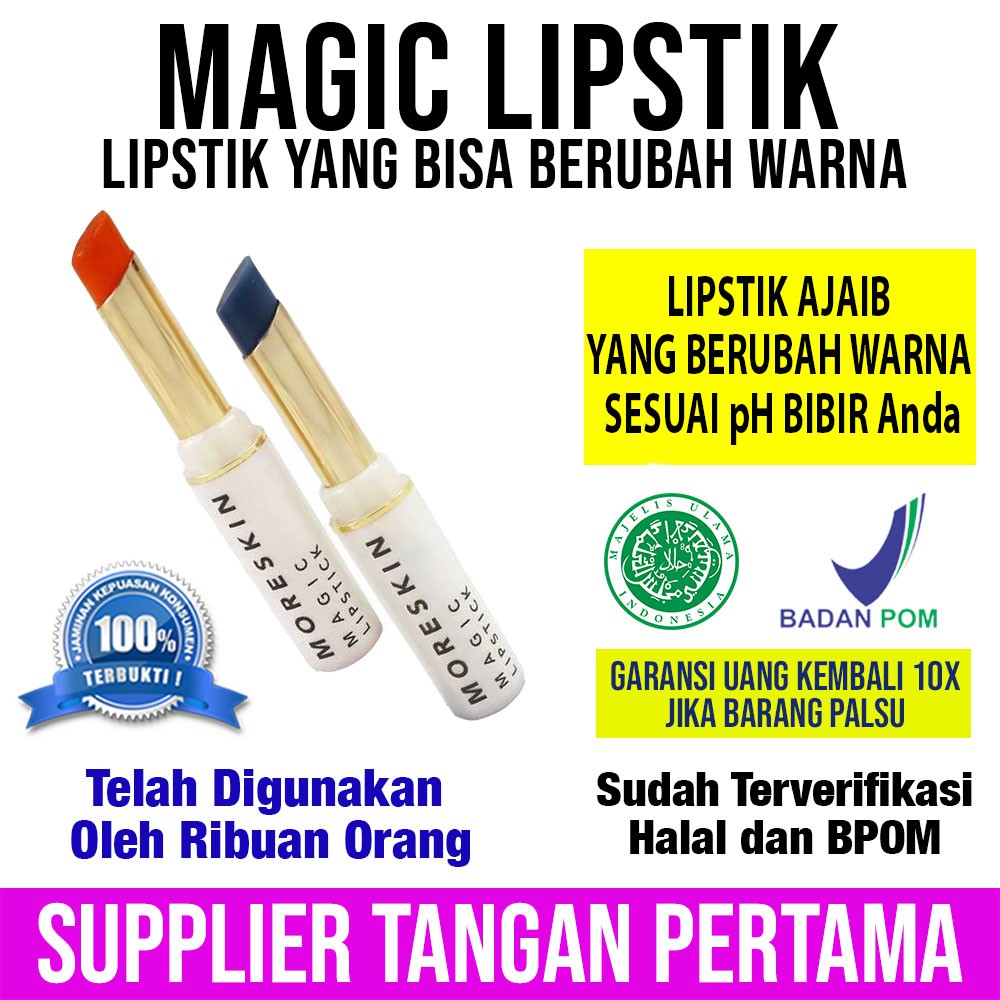 MAGIC LIPSTIK | MORESKIN  LIPSTIK NASA | LIP CREAM POPULER