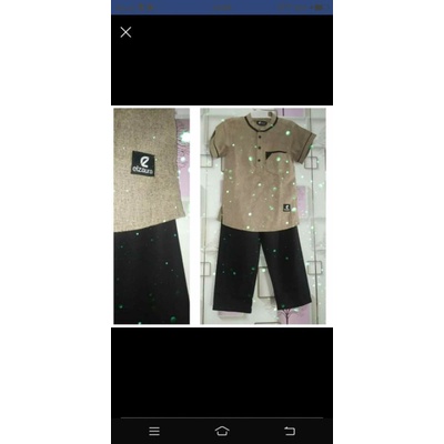 koko set original by el-zaura fashion idul adha estimasi anak 3tahun