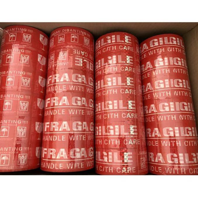 

Cuci Gudang Awal Tahun LAKBAN FRAGILE MERAH BEST SELLER!! (48mm x 90 y ) 2 INCH Big Sale
