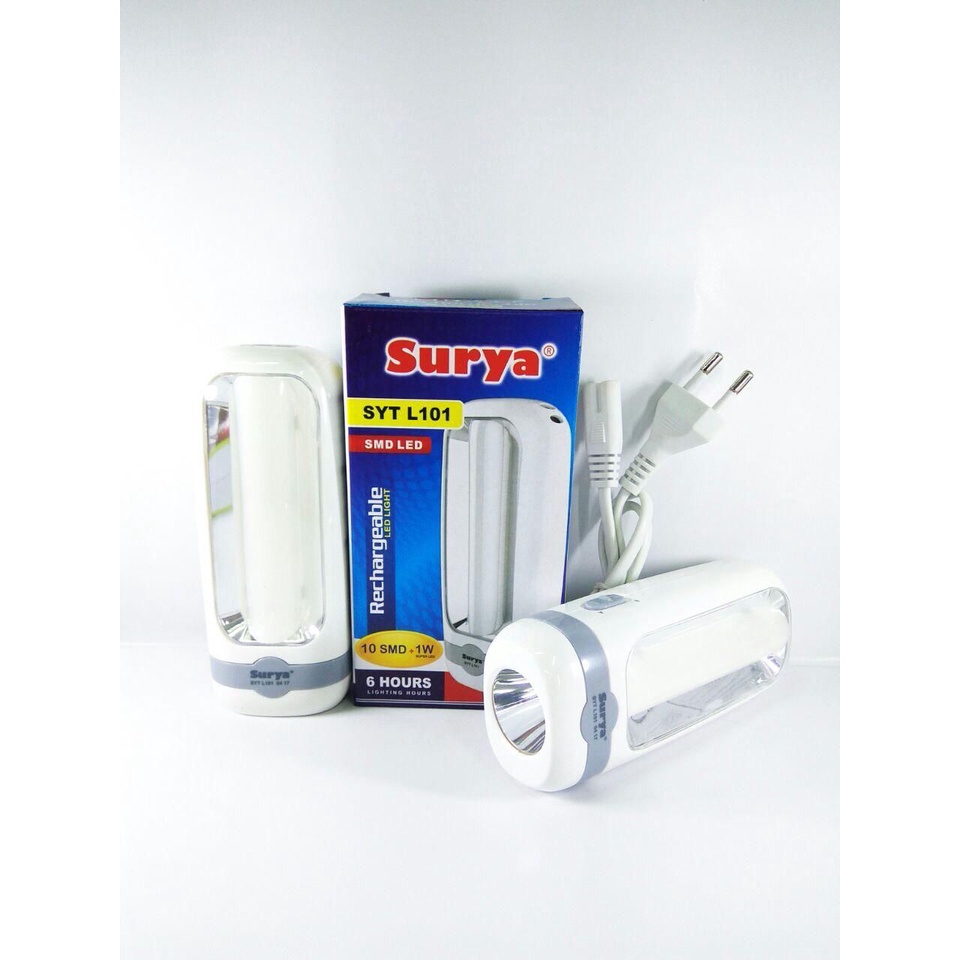 PROMO SURYA LAMPU EMERGENCY LED+SENTER CAS SRY L101 SMD LED FC PROMO