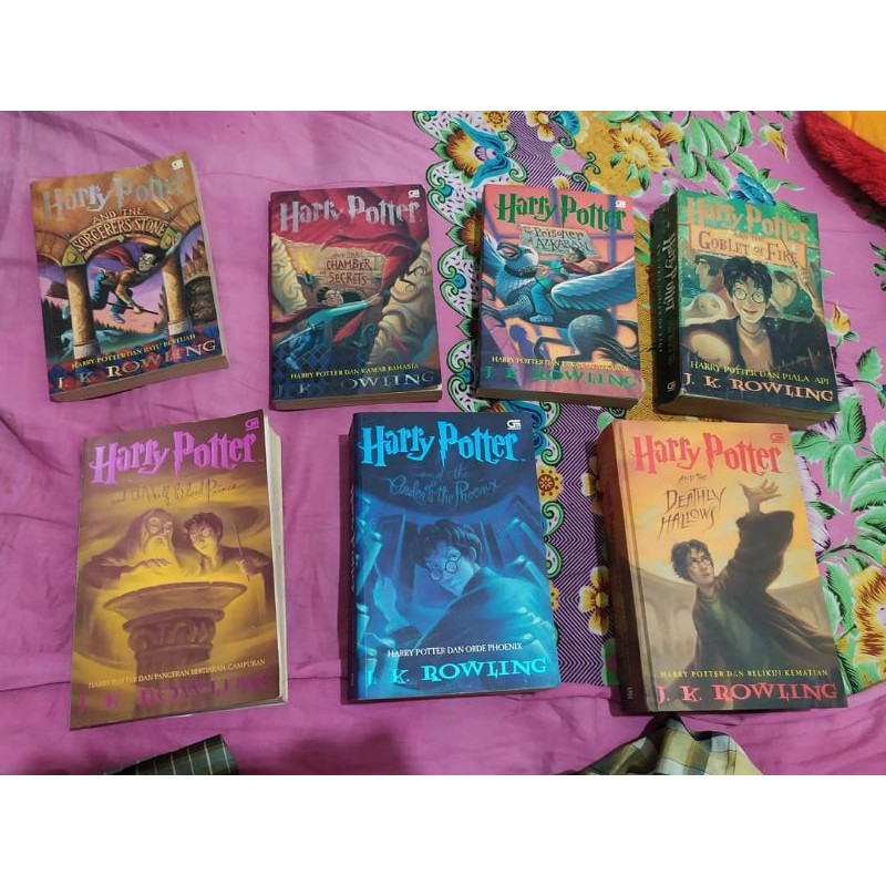 Jual Original Harry Potter Lengkap 1-7 Jilid 1, 2, 3, 4, 5, 6, 7 ...